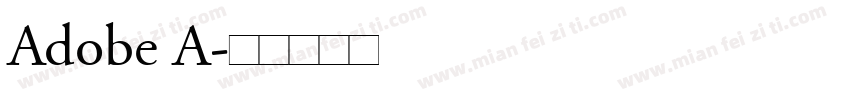 Adobe A字体转换